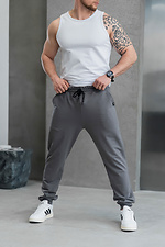 Men's Demi-season Sports Pants with Cuffs Simple Sport Gray Teamv 8034420 photo №5