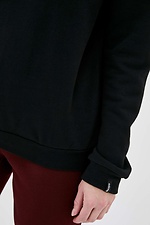 Хлопковая женская кофта SONAY черного цвета Garne 3039421 фото №4