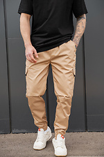Herren-Baumwoll-Cargohose ohne reflektierende Elemente, Beige Without 8056422 Foto №2