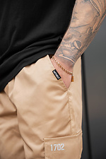 Herren-Baumwoll-Cargohose ohne reflektierende Elemente, Beige Without 8056422 Foto №6
