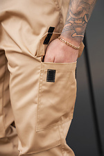 Herren-Baumwoll-Cargohose ohne reflektierende Elemente, Beige Without 8056422 Foto №7