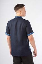 Мужская льняная рубашка вышиванка с коротким рукавом Cornett-VOL 2012423 фото №3