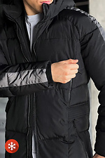 Schwarze Winterparkajacke für Herren Reload 8031423 Foto №5