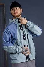 Men's windbreaker in light blue color Reload 8031424 photo №2