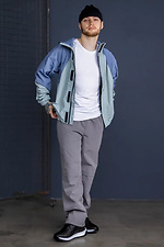 Men's windbreaker in light blue color Reload 8031424 photo №4