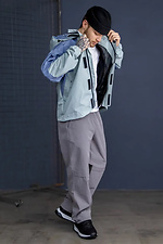 Men's windbreaker in light blue color Reload 8031424 photo №5