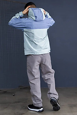 Men's windbreaker in light blue color Reload 8031424 photo №6