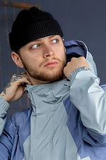 Men's windbreaker in light blue color Reload 8031424 photo №10
