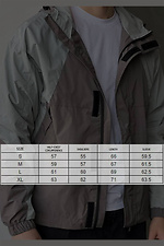 Men's windbreaker in light blue color Reload 8031424 photo №12