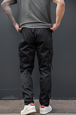 Herren-Strick-Cargohose ohne Delta Fenix, Schwarz Without 8056424 Foto №5