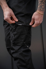 Herren-Strick-Cargohose ohne Delta Fenix, Schwarz Without 8056424 Foto №6