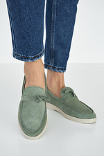 Women's spring suede mint loafers  8019425 photo №4