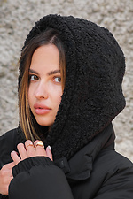 Жіноча тепла шапка капор на флісі Bonnet Without 8049425 фото №2