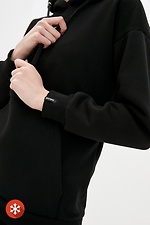 Теплый спортивный костюм RIDE-1 с начесом в черном цвете Garne 3037426 фото №6