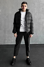 Men's demi-season jacket black Reload 8031426 photo №6