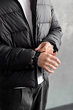 Men's demi-season jacket black Reload 8031426 photo №9