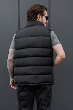 Herren-Stepp-Daunenjacke, ärmellos, ohne Cash 27, Schwarz Without 8056426 Foto №5