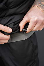 Herren-Stepp-Daunenjacke, ärmellos, ohne Cash 27, Schwarz Without 8056426 Foto №8