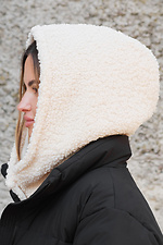 Жіноча тепла шапка капор на флісі Bonnet Without 8049427 фото №7