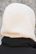 Жіноча тепла шапка капор на флісі Bonnet Without 8049427 фото №8