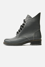 High leather winter boots with laces  4205428 photo №1