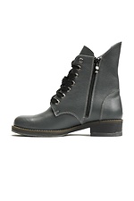 High leather winter boots with laces  4205428 photo №2
