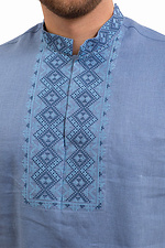 Мужская льняная рубашка вышиванка с коротким рукавом Cornett-VOL 2012429 фото №2
