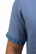 Чоловіча лляна сорочка вишиванка з коротким рукавом Cornett-VOL 2012429 фото №3