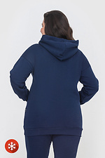 Insulated kangaroo jacket with blue hood Garne 3041429 photo №4
