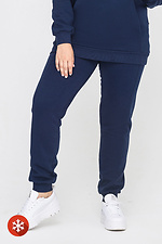 Утепленные штаны на манжетах синего цвета Garne 3041430 фото №1