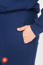 Утепленные штаны на манжетах синего цвета Garne 3041430 фото №5