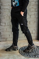 Cargohose aus Baumwolle mit schwarzen Bündchen Custom Wear 8025430 Foto №1
