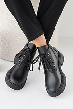 Women's spring-autumn black leather boots  2505431 photo №3