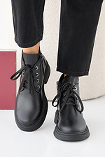 Women's spring-autumn black leather boots  2505431 photo №4