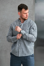 Striped shirt for men Casual Gray stripes Teamv 8034431 photo №2