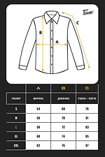 Striped shirt for men Casual Gray stripes Teamv 8034431 photo №7