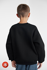 Children's sweatshirt with "Vyshyvanka" print in black Garne 9000432 photo №6