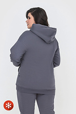 Insulated kangaroo jacket with gray hood Garne 3041433 photo №5