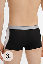 Set: three pairs of men's cotton boxer shorts with wide elastic band STWR 4009433 photo №2