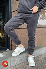 Women's warm trousers graphite color Reload 8031433 photo №1