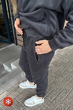 Women's warm trousers graphite color Reload 8031433 photo №4