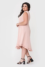 NAT asymmetrical summer dress with cut-off skirt and ruffle hem Garne 3040434 photo №2
