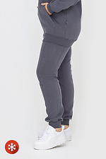 Утепленные штаны на манжетах серого цвета Garne 3041434 фото №4