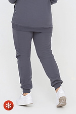 Утепленные штаны на манжетах серого цвета Garne 3041434 фото №5