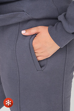 Утепленные штаны на манжетах серого цвета Garne 3041434 фото №6
