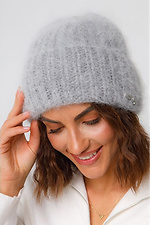 Women's hat gray Garne 4496434 photo №1