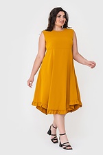 Асиметрична літня сукня NAT з відрізною спідницею та рюшею по подолу Garne 3040435 фото №2