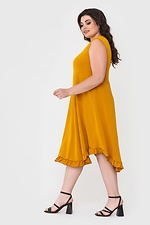 Асиметрична літня сукня NAT з відрізною спідницею та рюшею по подолу Garne 3040435 фото №3