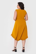 Asymetryczna letnia sukienka NAT z odciętą spódnicą i falbanką u dołu Garne 3040435 zdjęcie №4