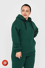 Insulated kangaroo jacket with green hood Garne 3041435 photo №3